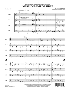 Mission: Impossible Theme - Full Score von Lalo Schifrin (Download) 