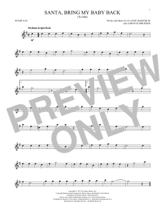 Santa, Bring My Baby Back (Download) 