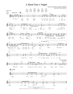A Hard Day's Night von The Beatles (Download) 