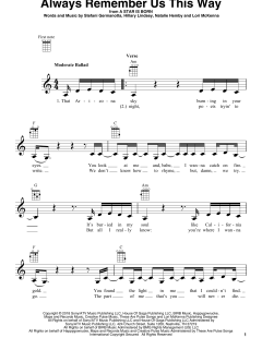 Always Remember Us This Way von Lady Gaga (Download) 