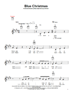 Blue Christmas von Elvis Presley (Download) 