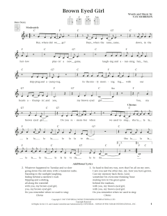 Brown Eyed Girl von Van Morrison (Download) 