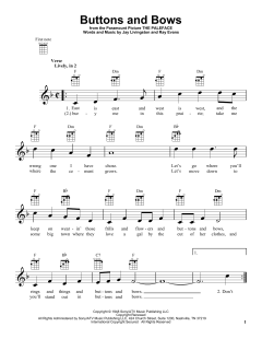 Buttons And Bows von Jay Livingston (Download) 