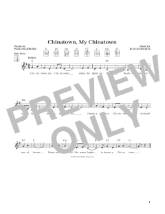 Chinatown, My Chinatown von Jean Schwartz (Download) 