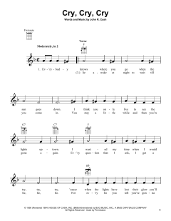 Cry, Cry, Cry von Johnny Cash (Download) 