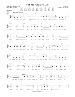 For Me And My Gal von E. Ray Goetz (Download) 