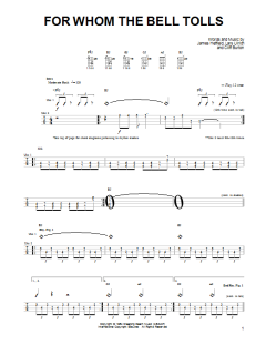 For Whom The Bell Tolls von Metallica (Download) 