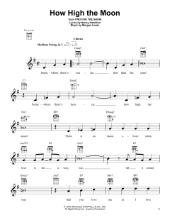 How High The Moon von Morgan Lewis (Download) 