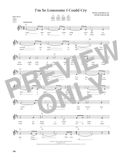 I'm So Lonesome I Could Cry von Hank Williams (Download) 
