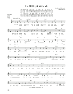 It's All Right With Me von Cole Porter (Download) 