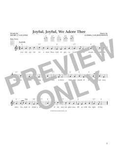 Joyful, Joyful, We Adore Thee von Edward Hodges (Download) 