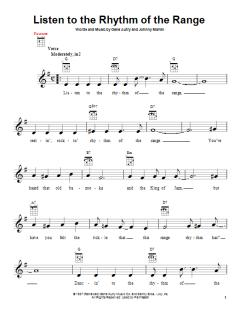 Listen To The Rhythm Of The Range (Download) 