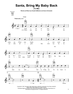 Santa, Bring My Baby Back (Download) 