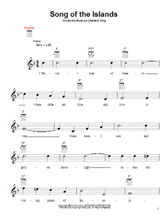 Song Of The Islands (Download) 