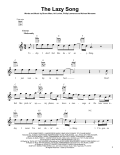The Lazy Song (Download) 