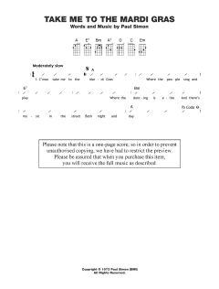 Take Me To The Mardi Gras (Download) 