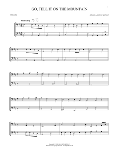 Go, Tell It On The Mountain von John W. Work Jr. (Download) 