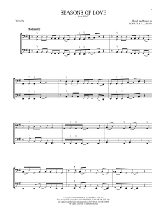 Seasons Of Love von Jonathan Larson (Download) 