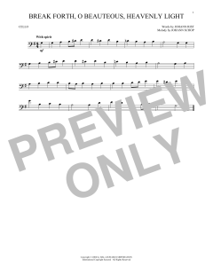 Break Forth, O Beauteous, Heavenly Light von Johann Sebastian Bach (Download) 