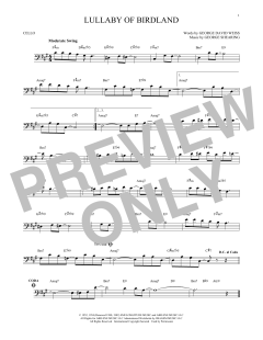 Lullaby Of Birdland von George David Weiss (Download) 