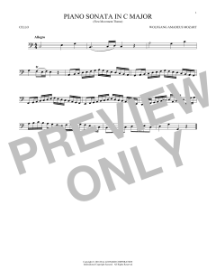 Piano Sonata In C Major von Wolfgang Amadeus Mozart (Download) 