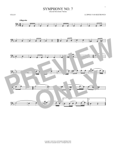 Symphony No. 7 In A Major, Second Movement von Ludwig van Beethoven (Download) 