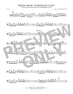Theme From Schindler's List von John Williams (Download) 