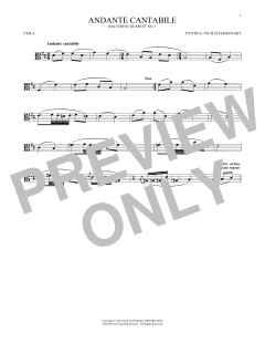Andante Cantabile von Pyotr Il'yich Tchaikovsky (Download) 