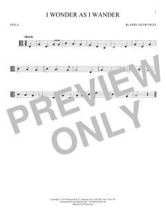 I Wonder As I Wander von John Jacob Niles (Download) 