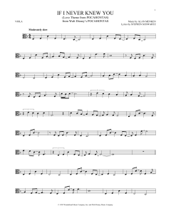 If I Never Knew You von Alan Menken (Download) 