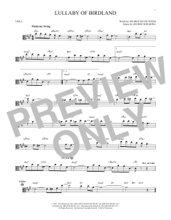 Lullaby Of Birdland von George David Weiss (Download) 