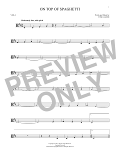 On Top Of Spaghetti von Tom Glazer (Download) 