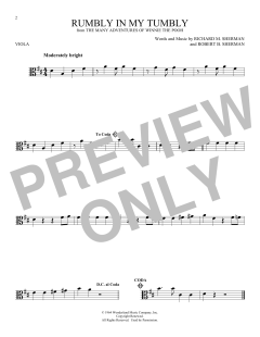 Rumbly In My Tumbly von Robert Bernard Sherman (Download) 