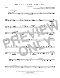 Yesterday, When I Was Young von Roy Clark (Download) 
