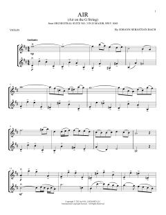 Air von Johann Sebastian Bach (Download) 