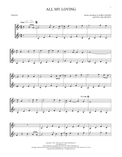 All My Loving von The Beatles (Download) 