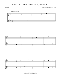 Bring A Torch, Jeannette, Isabella von 17th Century French Carol (Download) 