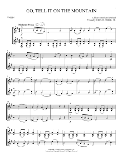 Go, Tell It On The Mountain von John W. Work Jr. (Download) 
