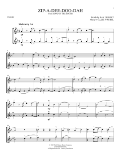 Zip-A-Dee-Doo-Dah von Ray Gilbert (Download) 