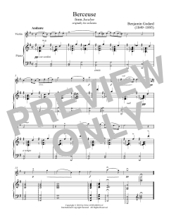 Berceuse von Benjamin Godard (Download) 