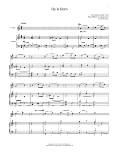He Is Born von Traditional French Carol (Download) 