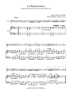 La Rejouissance von George Frederic Handel (Download) 
