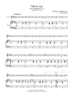 Ode To Joy von Ludwig van Beethoven (Download) 