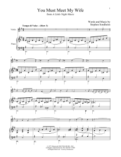 You Must Meet My Wife von Stephen Sondheim (Download) 