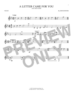 A Letter Came For You von Kris Bowers (Download) 