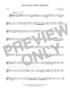 Bad, Bad Leroy Brown von Jim Croce (Download) 