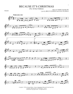 Because It's Christmas von Barry Manilow (Download) 