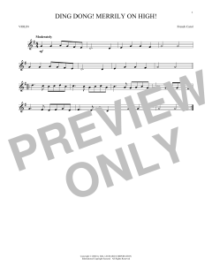 Ding Dong! Merrily On High! von French Carol (Download) 