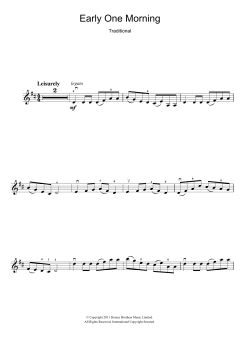 Early One Morning von Traditional (Download) 