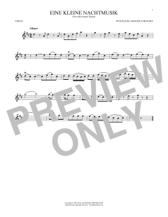 Eine Kleine Nachtmusik von Wolfgang Amadeus Mozart (Download) 